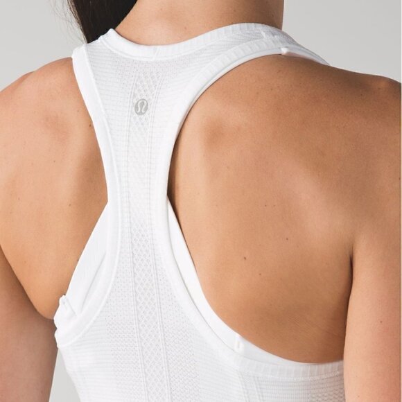 Lululemon Run Swiftly Racerback White 12 NWOT - Picture 3 of 12